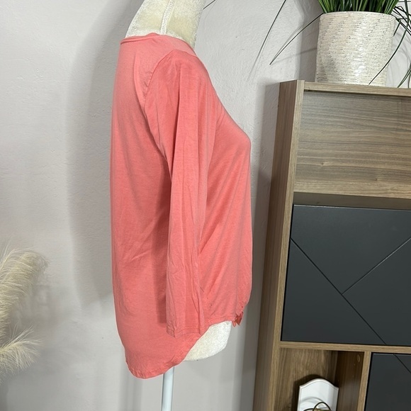 three dots • tie front jersey top - Picture 2 of 9